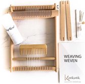 Studio Koekoek - Kit de démarrage de tissage - avec cadre de tissage de 20 cm et instructions de tissage