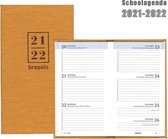 Brepols Schoolagenda 2021-2022 - Nature - Geel - Linnen - 9 x 16 cm