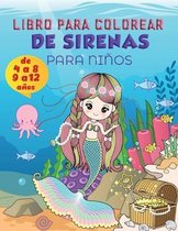 Libro para colorear de sirenas para ninos de 9 a 12 anos
