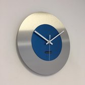 WANDKLOK - Stil uurwerk – Handgemaakt – CHANTALBRANDO ARTIC BLUE MODERN DESIGN