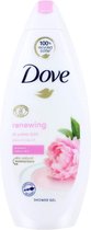 Dove Zoete Crème & Pioenroos Women - 6 x 250 ml - Douchecrème - Voordeelverpakking