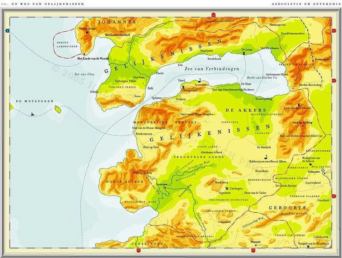 Gelijkenissen - Poster - Kaart uit de Atlas van het Bijbelse Continent
