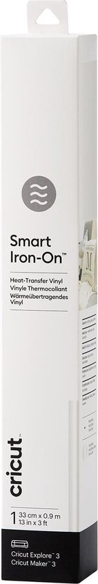 Cricut Smart Iron-On 33x91cm – Wit (1 vel)