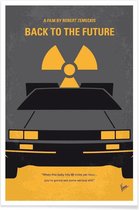 JUNIQE - Poster Back to the Future I -13x18 /Geel & Grijs