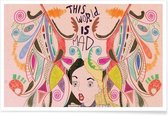 JUNIQE - Poster Alice in Wonderland -13x18 /Kleurrijk