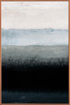 JUNIQE - Poster met kunststof lijst Shades of Grey -20x30 /Grijs & Wit