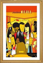 JUNIQE - Poster met houten lijst Royal with cheese -40x60 /Geel &