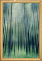 JUNIQE - Poster met houten lijst Green Woods Ascent -40x60 /Groen &