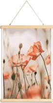 JUNIQE - Posterhanger Sunkissed Flowers 1 -20x30 /Grijs & Oranje