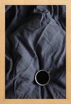 JUNIQE - Poster in houten lijst Coffee Time In Bed- Me & You -30x45