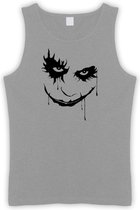 Grijze Tanktop met “ The Joker “ print Zwart  Size XXXL