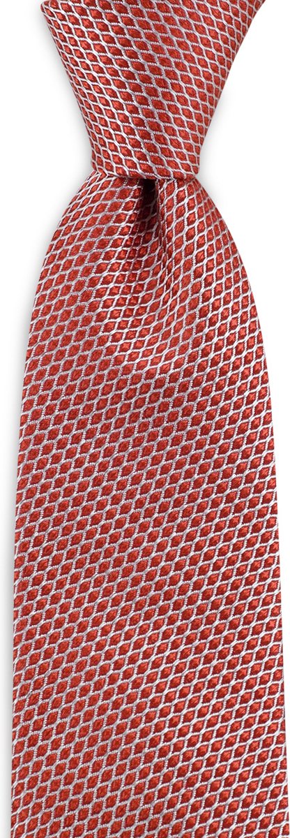 We Love Ties - Stropdassen - Stropdas Vicky Laurent - oranje / wit
