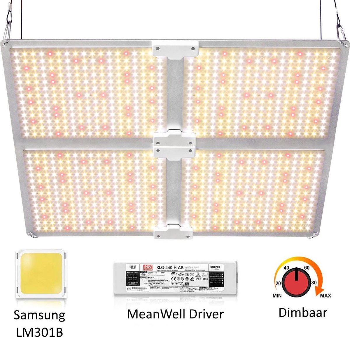 LED quantumboard SF4000+ fullspectrum 450W waterdichte dimbare