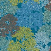 BOMEN BEHANG | Botanisch - meerkleurig blauw - "Architects Paper" A.S. Création Floral Impression