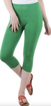 Premium Dames Driekwart Legging | 3 Kwart Legging | Groen - XXL