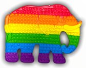 Fidget Toys - XXXL Regenboog Olifant Pop It Fidget Toy - MEGA Pop It - Rainbow - TikTok - 40CM - NIEUW