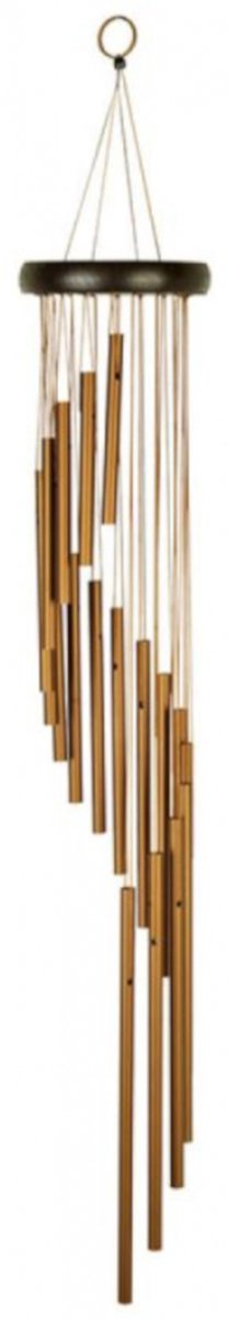 Windgong - Outdoor - Windmobiel - Windorgel - Spiraal - 89cm - Kleur - Brons