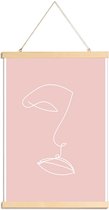 JUNIQE - Posterhanger Outline -30x45 /Roze