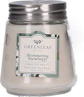 Greenleaf Geurkaars Shimmering Snowberry 8 Cm Wax Wit