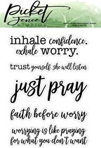 Exhale Worry Clear Stamps (S-135)