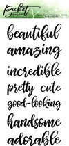 Ways To Say Beautiful Clear Stamps (S-115)