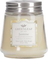 Greenleaf Geurkaars Jasmine 8 Cm Wax/glas Geel