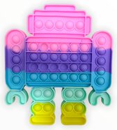 Fidget Toys - Robot Pop It Fidget Toy - Pop It XXL - Regenboog - NIEUW