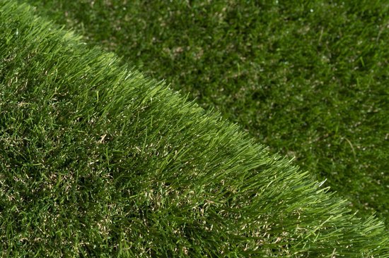 Kunstgras 4 x 6 meter - 40mm - Nederlandse Productie - Uitgeroepen zachtste Grastapijt | Waterdoorlatend | Tuin | Kind | Dier