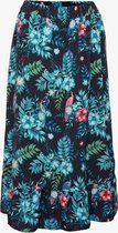 TwoDay dames rok met bloemenprint - Blauw - Maat XL