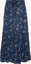 Jazlyn dames maxi rok met paisley print - Blauw - Maat M