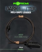 Korda Dark Matter Heli Safe Leader - Weed - 40lb - 50cm - Weed