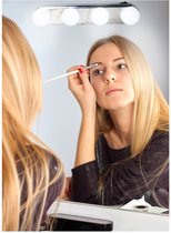 Deluxa Spiegellamp op zuignap - 4 LED Lampjes - Make-up Lamp