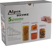 Alper Home bewaardoos (5 bakjes) wit