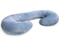 Zwangerschap kussen C Vorm Licht Blauw - Comfort by Louter - Zwanger - Kussen - XL- Multifunctioneel - Ergonomisch - Wasbaar