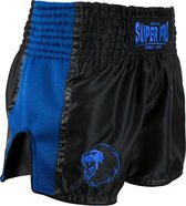 Super Pro Combat Gear Thai en Kickboksshort Brave Zwart/Blauw Medium