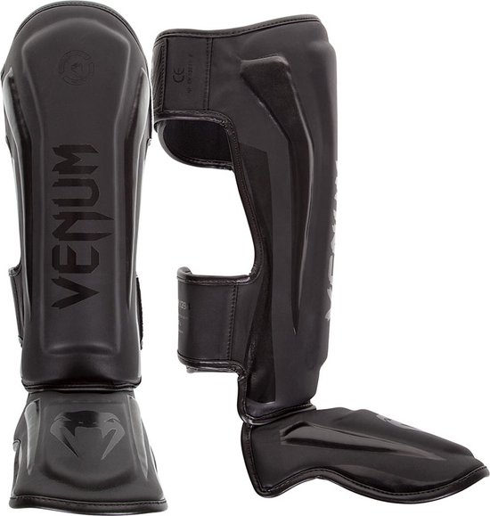 Venum Elite Standup Scheenbeschermers (Matte/Black) - M