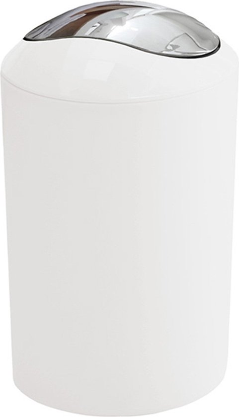 Kleine Wolke - Afvalemmer Glossy wit 5 ltr