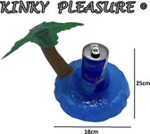 Kinky Pleasure - Opblaasbare Bekerhouder - Drijvende Drankhouder - Bekerhouder voor water - Eiland - Palm Island