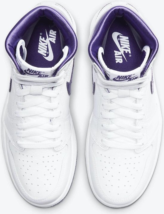 Nike Air Jordan 1 High OG, CD0461 151, White/Court Purple, EUR 36.5 |  bol.com