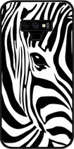 - ADEL Siliconen Back Cover Softcase Hoesje Geschikt voor Samsung Galaxy Note 9 - Zebra Wit