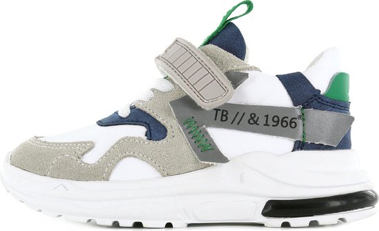 Shoesme witte sneakers met groene details | bol.com