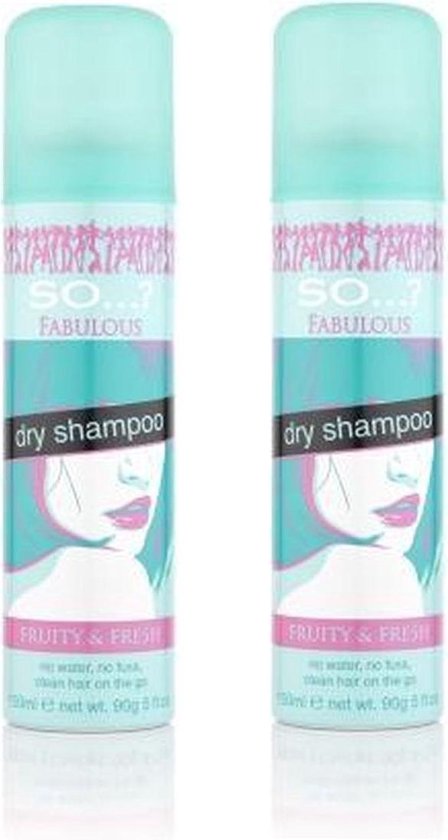 So...? Fragrance Dry Shampoo Fabulous 150 ml - 2 pak