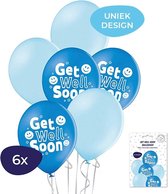 Get Well Soon Ballonnen – Get Well Soon - Helium Ballonnen - Beterschap - Beterschap Ballon - Ballonnen - 6 stuks