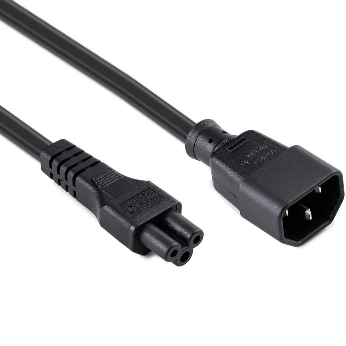 C14 naar C5 apparaatsnoer - 1.5 meter - Zwart - Allteq
