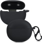 kwmobile Hoes voor Oppo Enco Air / Enco Air W32 - Siliconen cover voor oordopjes in zwart