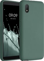 kwmobile telefoonhoesje geschikt voor Alcatel 1B (2020) - Hoesje voor smartphone - Back cover in blauwgroen