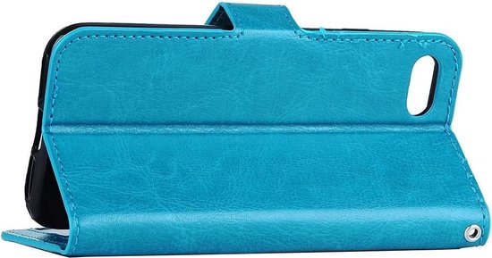 Portemonnee Book Case Hoesje Geschikt voor: iPhone 6 / 6S - turquoise