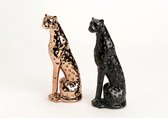 Decoratieve beelden panters - 22 cm