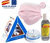 BASIC PACK VOOR UW AUTO: Baken V16 HELP Flitser aangesloten - ROSA