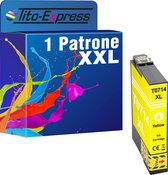 PlatinumSerie 1x cartridge alternatief voor Epson T0714 Yellow
